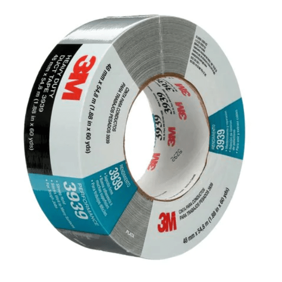 3M 3939 Heavy Duty Duct Tape, Silver, 48mm x 55mtr Safety Store