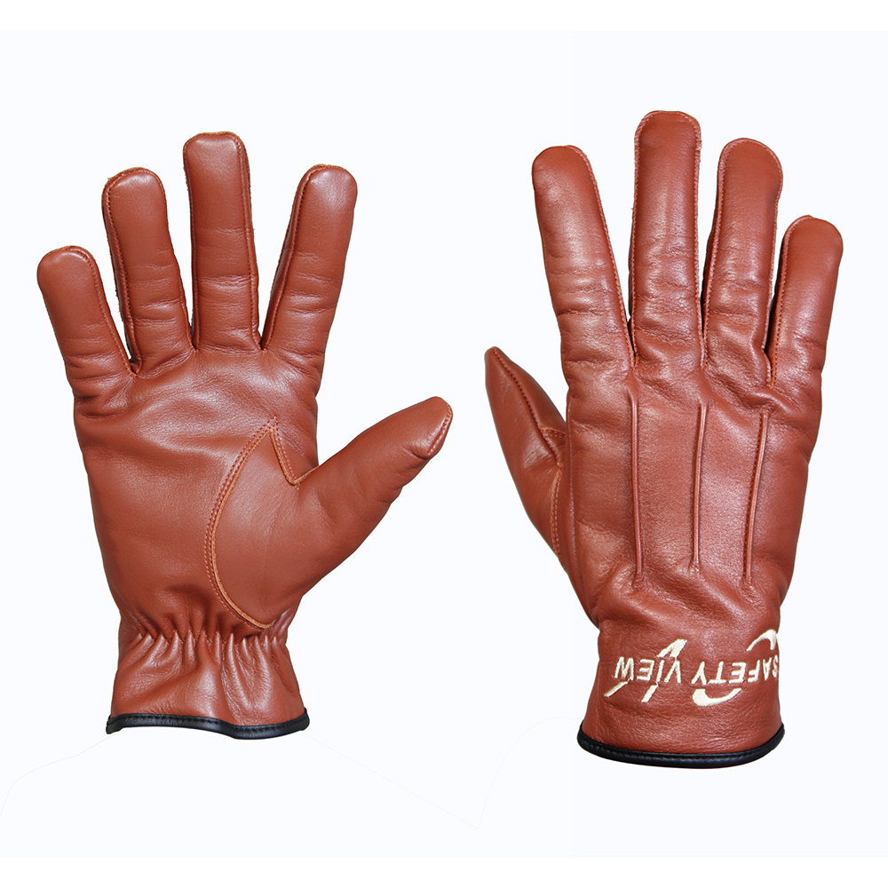 Leather Cold Weather Gloves Safety View