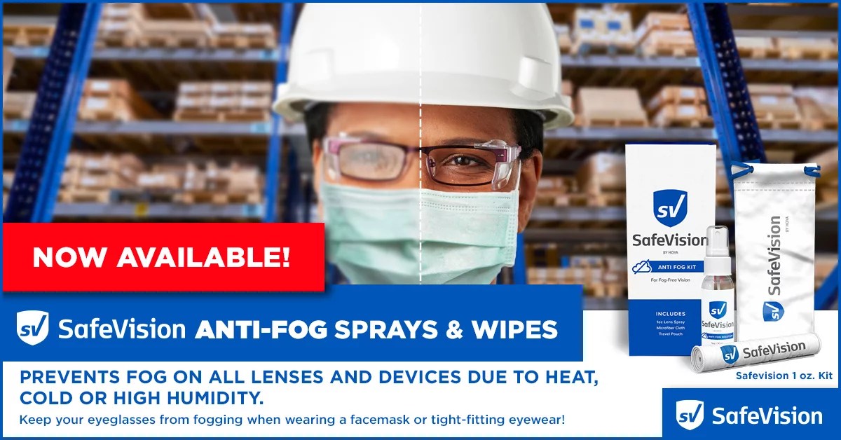 New AntiFog Sprays & Wipes By SafeVision