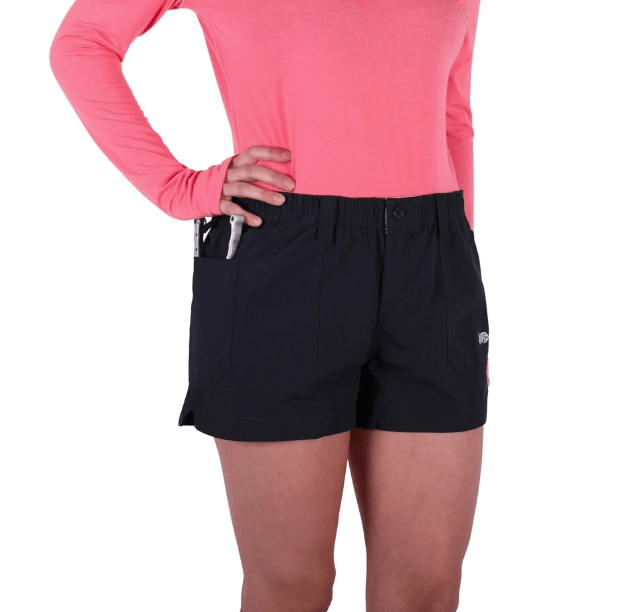 Aftco Women's Original Fishing Shorts W01BLK Safford Trading Company