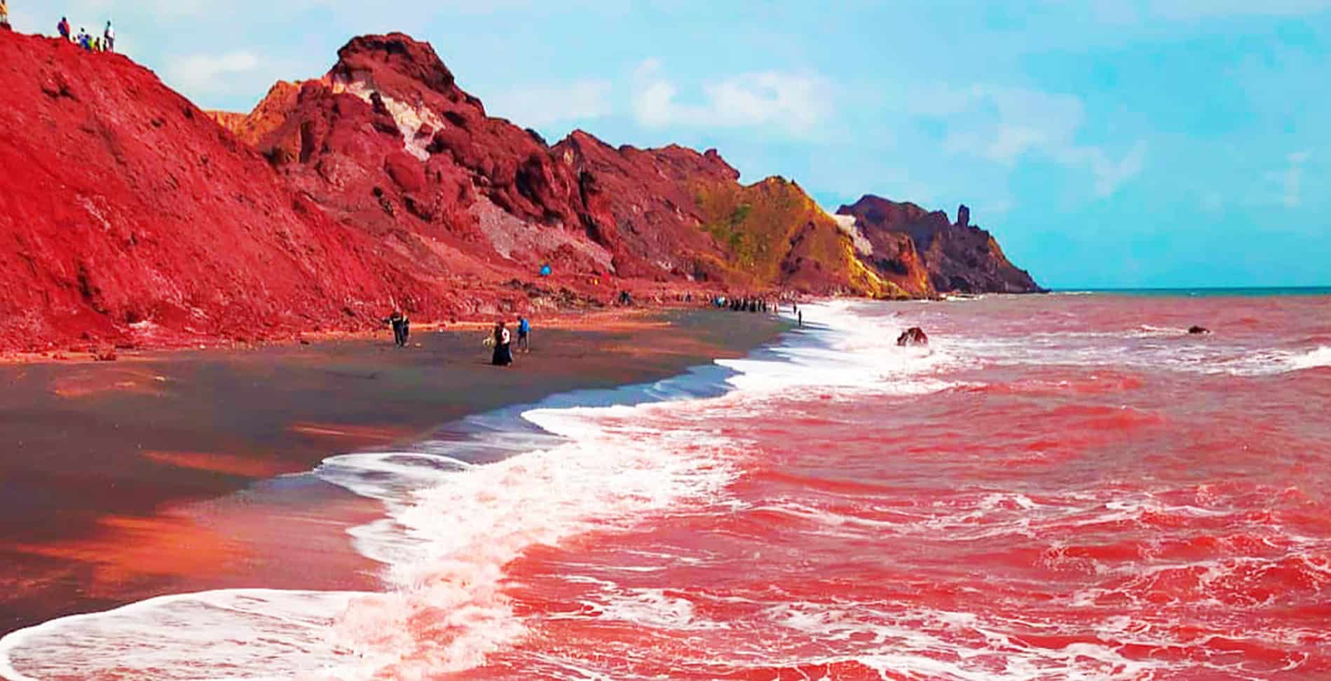 Hormuz Red Beach Iran's Unique Coastal Paradise Saffron and More