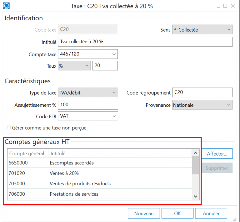 Quel paramétrage pour automatiser le calcul de la TVA ? Sage 100cloud