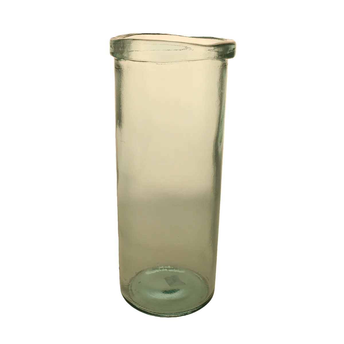 36cm Recycled Cylinder Glass Vase SageDecor