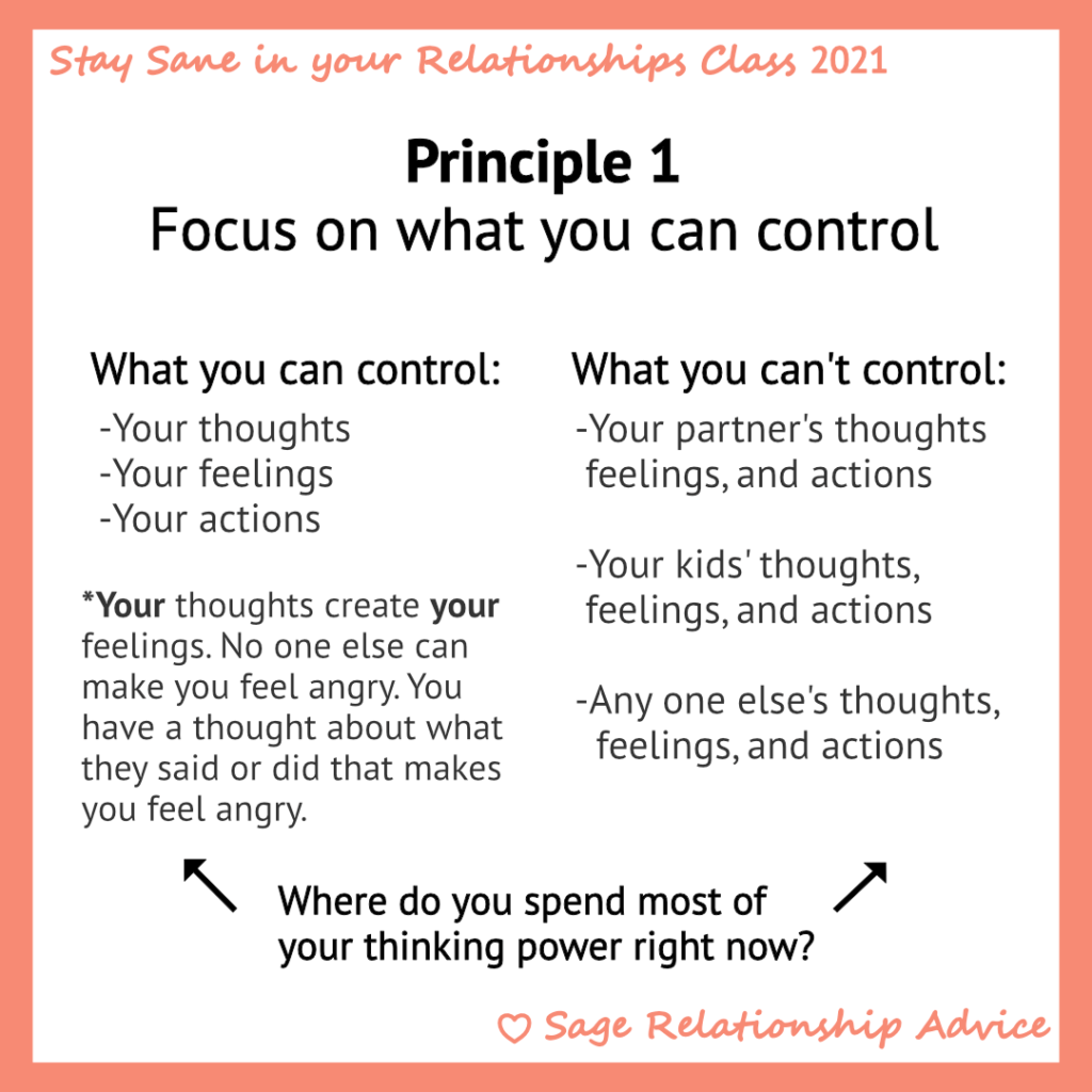 Lesson 3 Focusing on what you can control Your Thoughts Sage