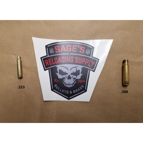 Sage's Reloading Supply Skull Sticker (LARGE)