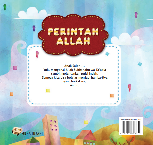 Seri Mengenal Allah 1 Perintah Allah Toko Online Gema Insani