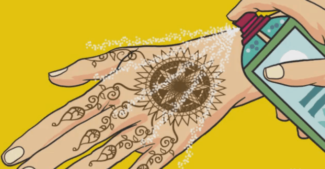 Motif Henna Simple Cara Menggunakan Henna yang Benar