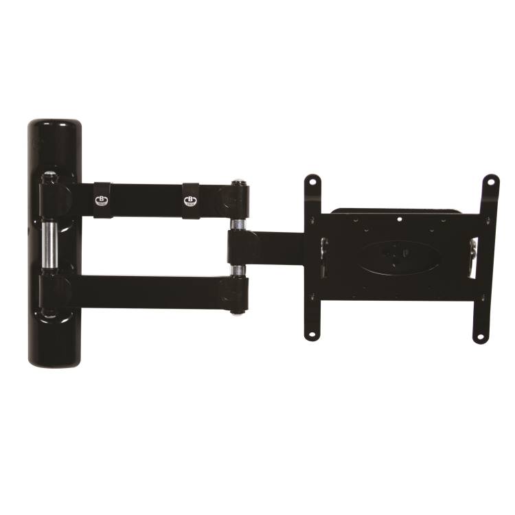 BTech Flat Screen Wall Mount with Double Arm (VESA 200) BLACK BT7515