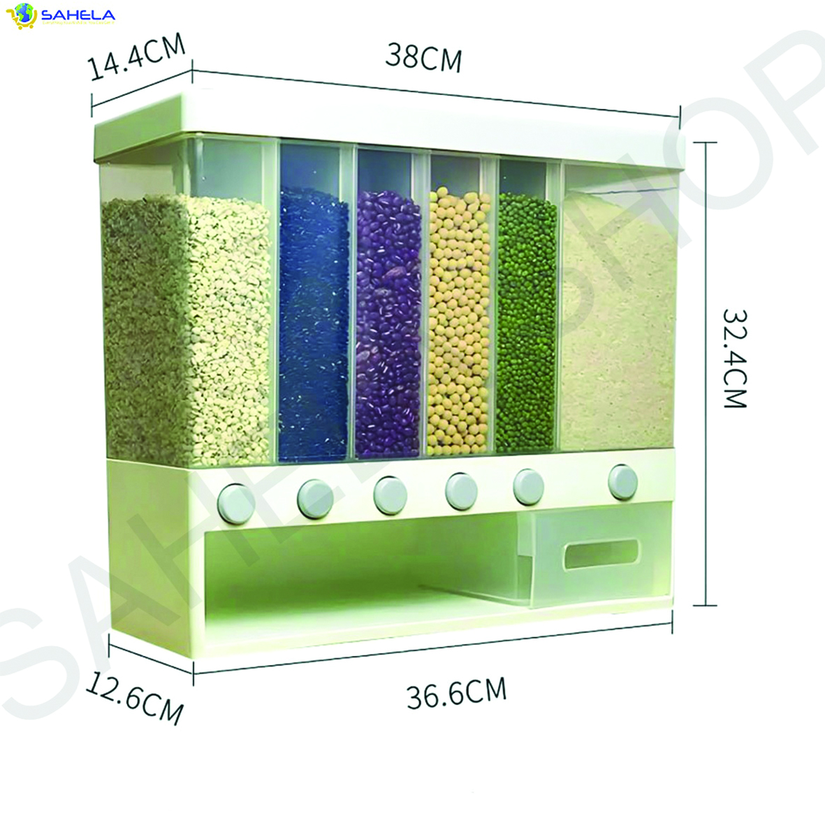 Dispenser Kitchen Organizer Wall Mounted Sahela Shop