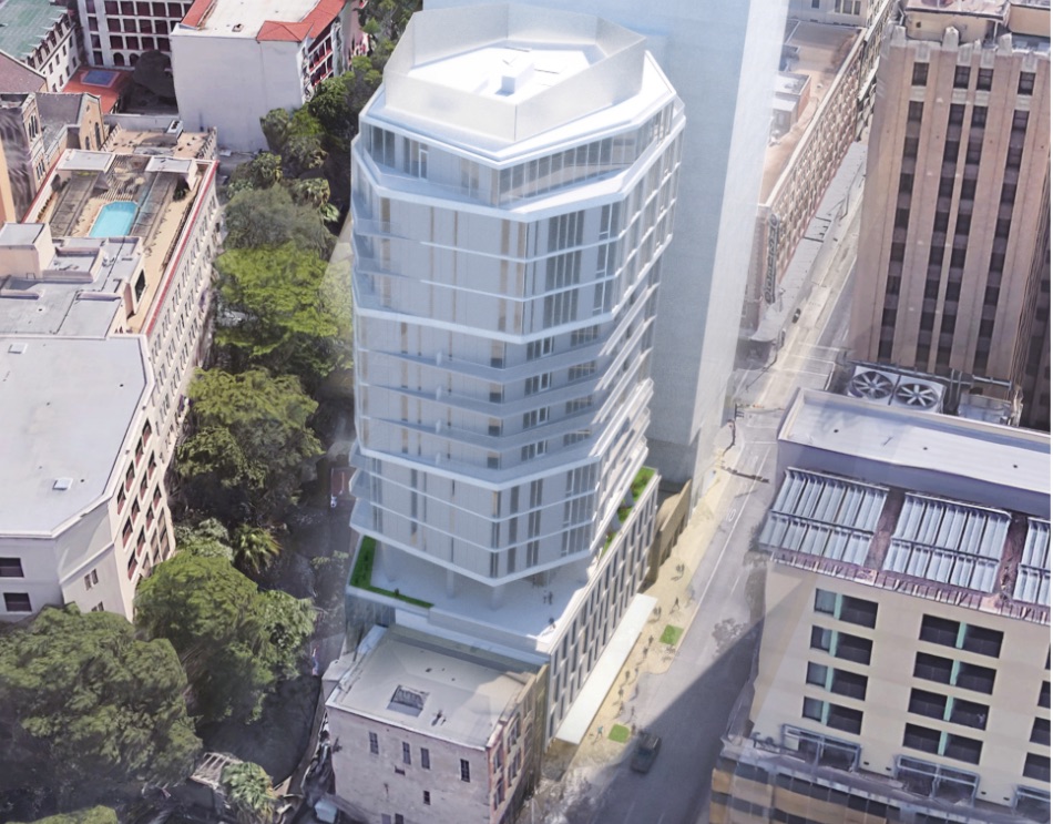 Renderings show 17level, octagonal Floodgate apartments Renderings show 17level, octagonal Floodgate apartments