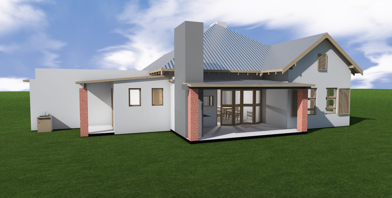 Budget Townhouse 3 bedroom jdp302th SA Houseplans