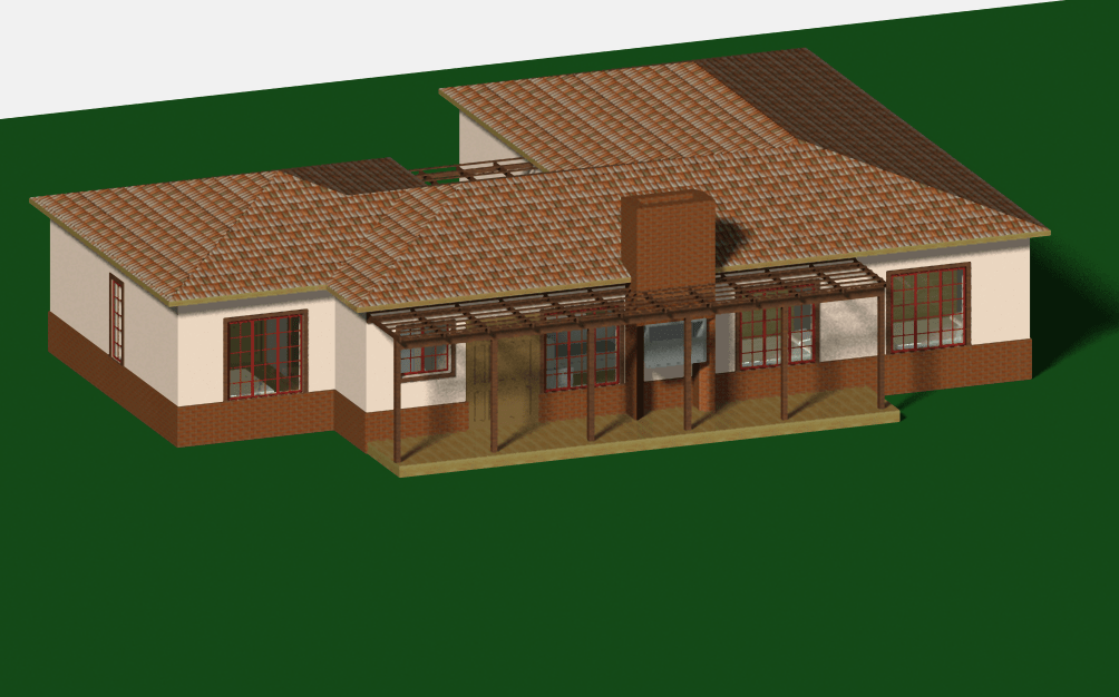 4 Bedroom Townhouse Plan JDP842th SA Houseplans