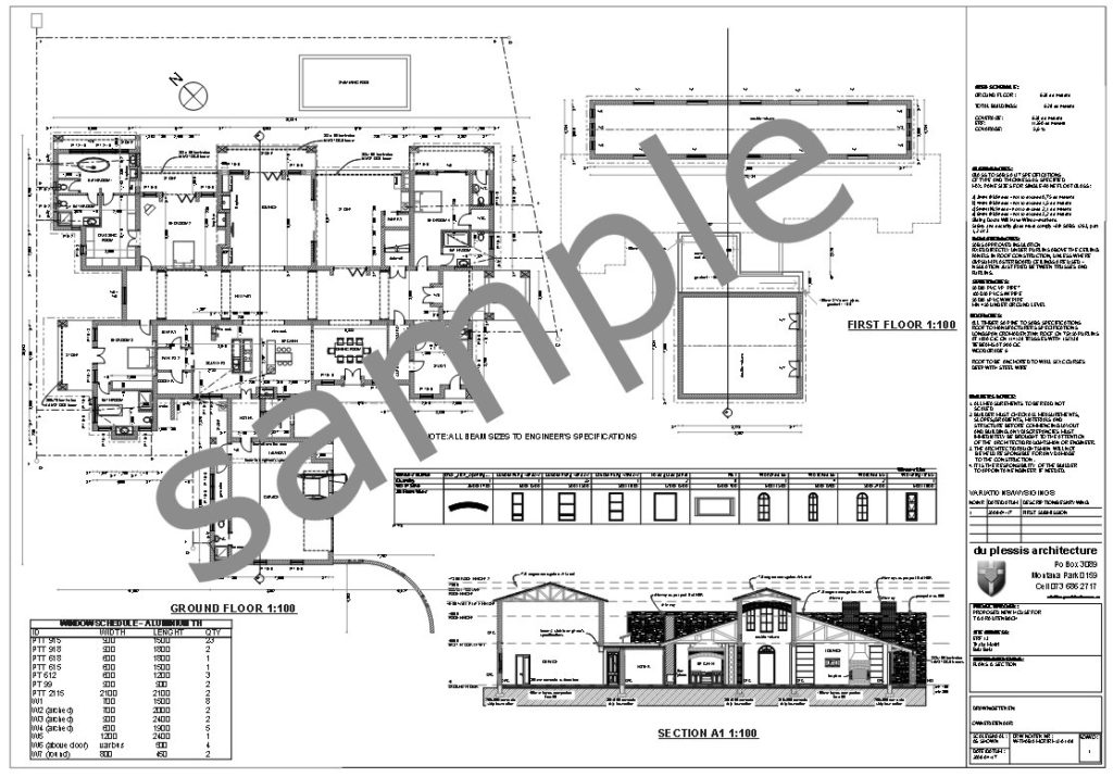 Samples of Plans SA Houseplans