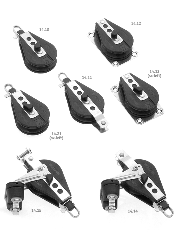 3/8″ Ball Bearing Ratchet Blocks by Viadana Sail Care