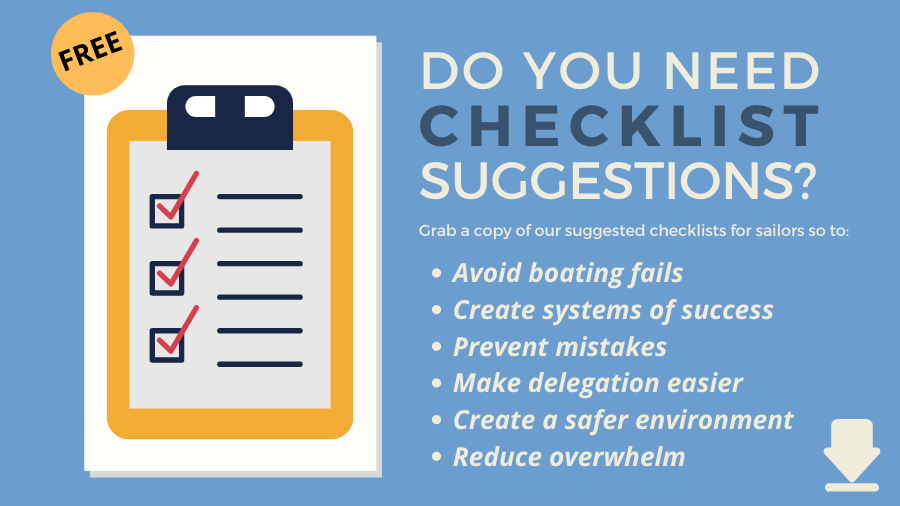 Boat Briefing Checklist Introducing guests and crew to your boat