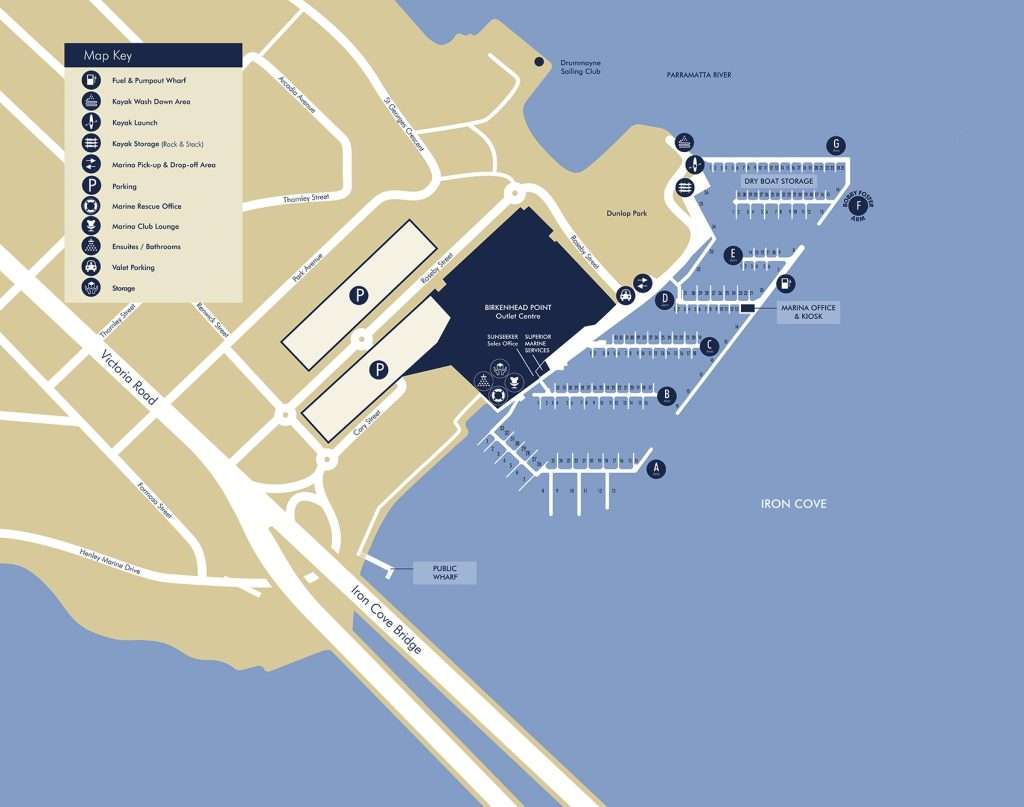 Birkenhead Point Marina, Australia location, yacht rentals, nearest