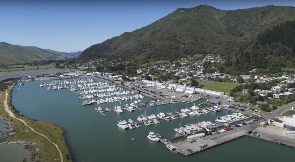 Havelock Marina, Marlborough Sounds, New Zealand location, yacht rentals, nearest airport