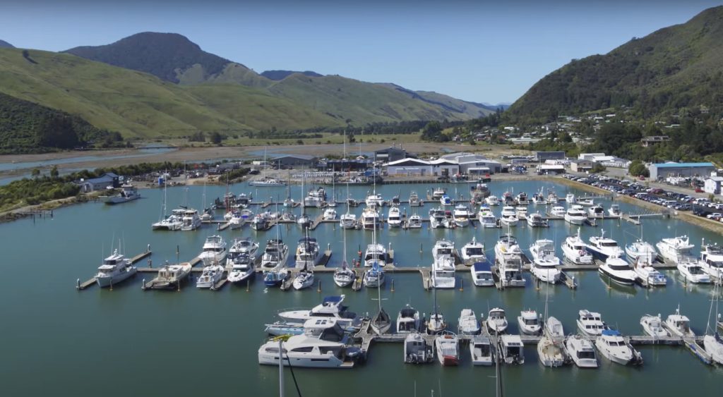 Havelock Marina, Marlborough Sounds, New Zealand location, yacht rentals, nearest airport