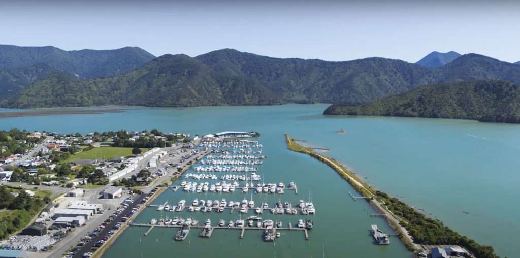 Havelock Marina, Marlborough Sounds, New Zealand location, yacht rentals, nearest airport