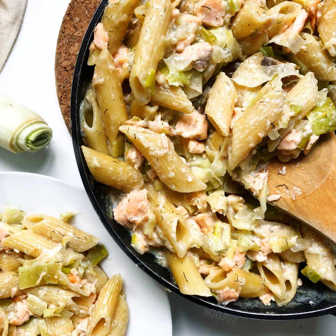 Pâtes au saumon sans crème fraîche Sainplement Healthy