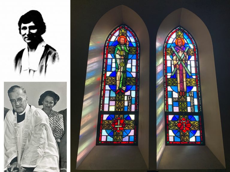 The St. Peter and St. Andrew windows in the Nave Mildred Wood Poole