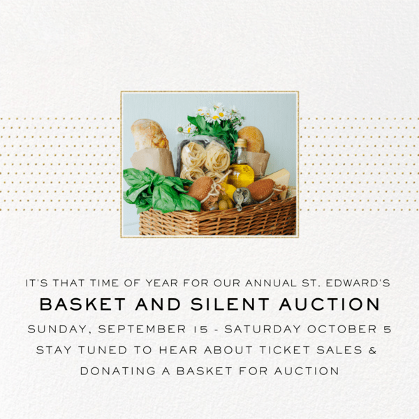Basket Auction St. Edward's Episcopal Church