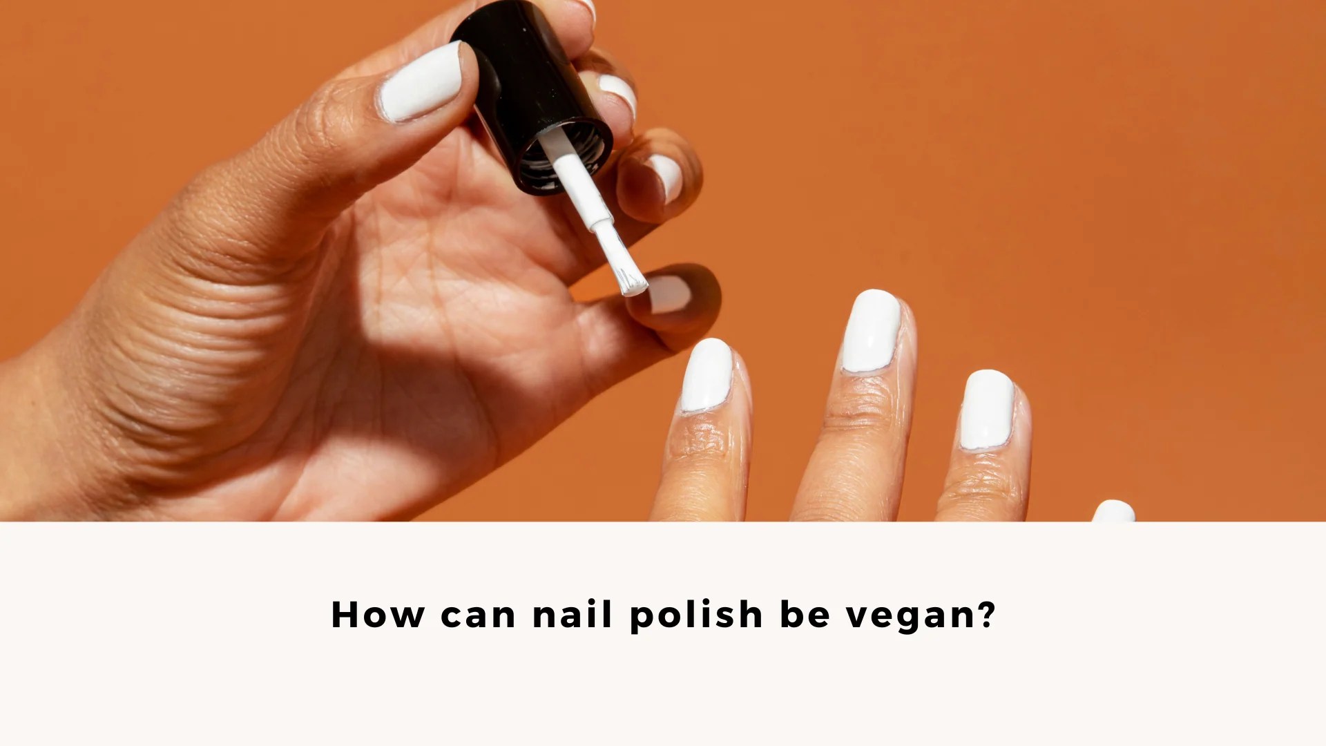 How is nail polish vegan? Sainte Nèl
