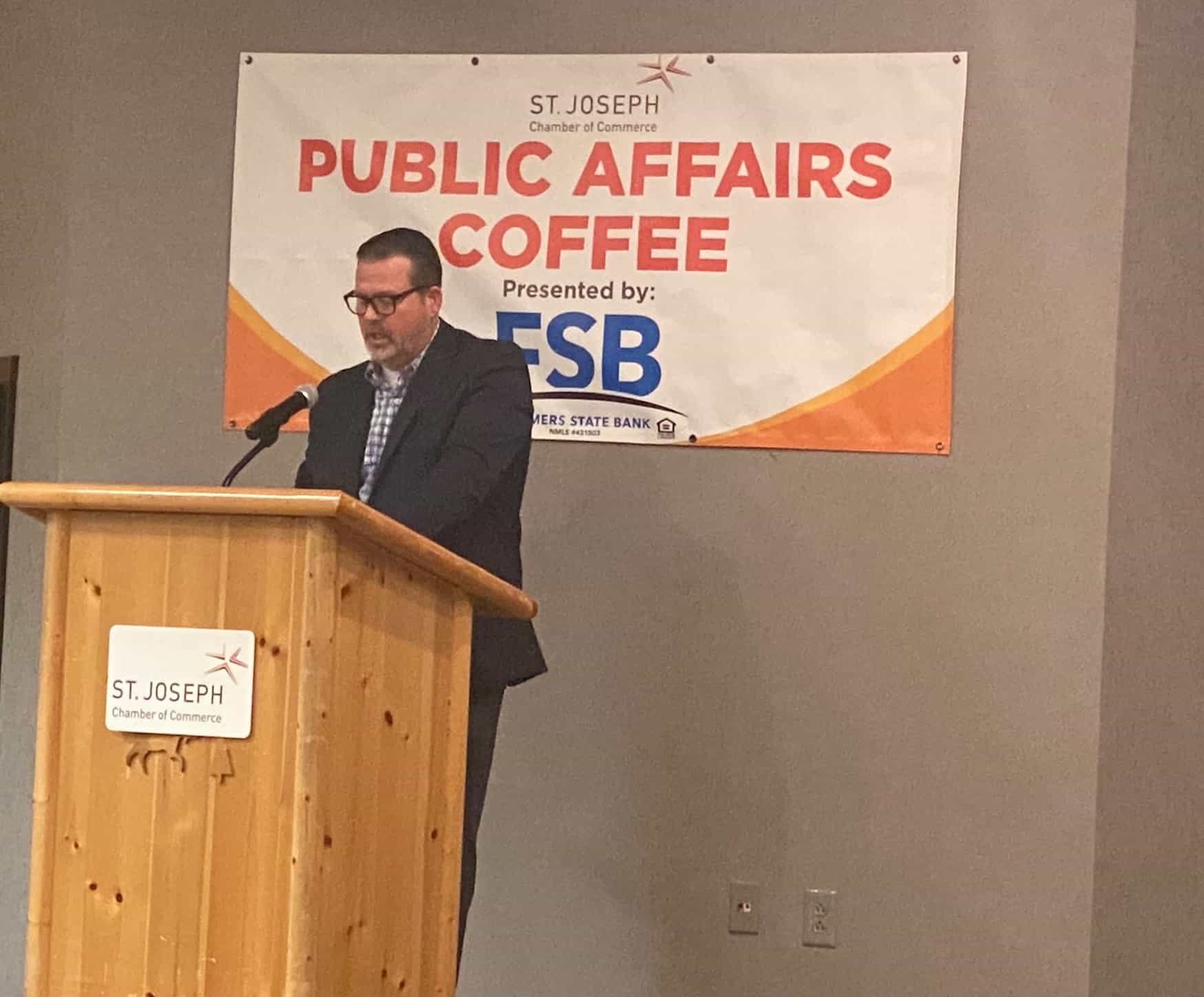 School District Topic of Public Affairs Coffee St. Joseph, MO Chamber