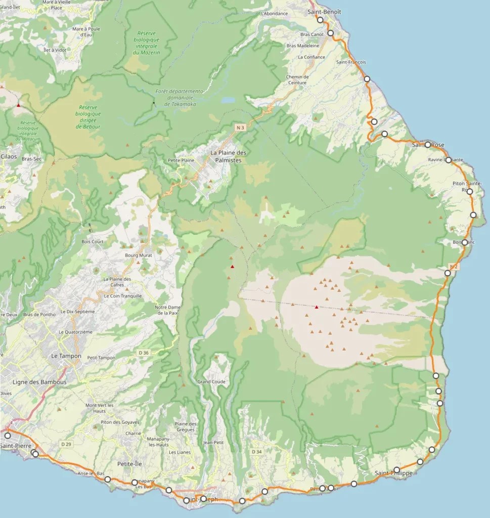 Réseau car jaune Ville de SAINTPHILIPPE