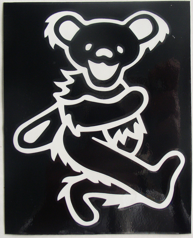 Grateful Dead Dancing Bear ruboff decal Thingery Previews Postviews
