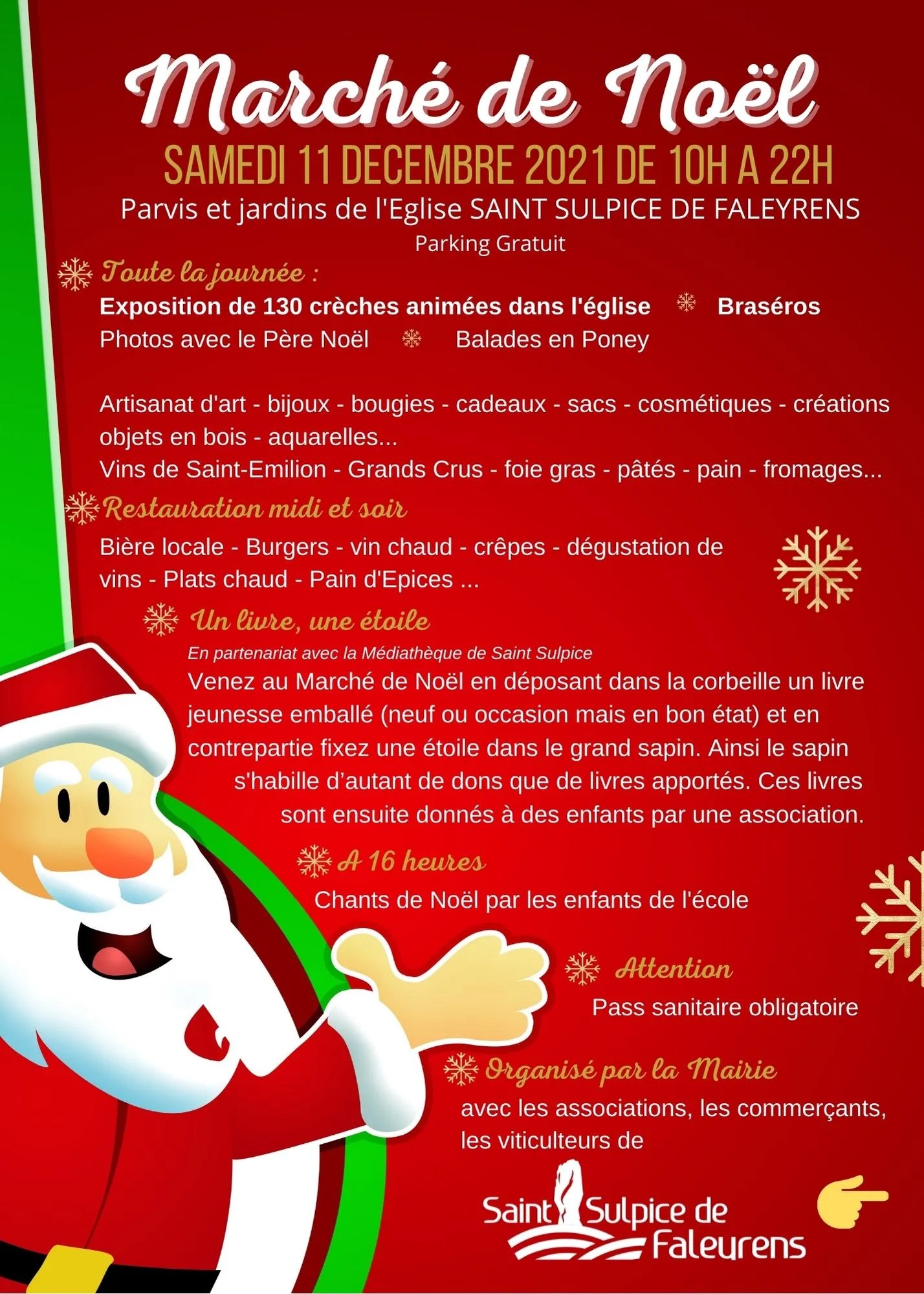 Marché de Noël le 11 décembre Saint Sulpice de Faleyrens