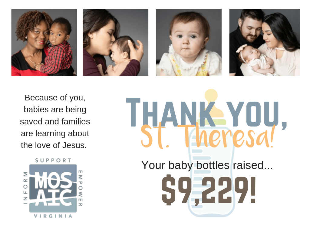 MOSAIC Thank you St. Theresa Parishioners! Saint Theresa Parish