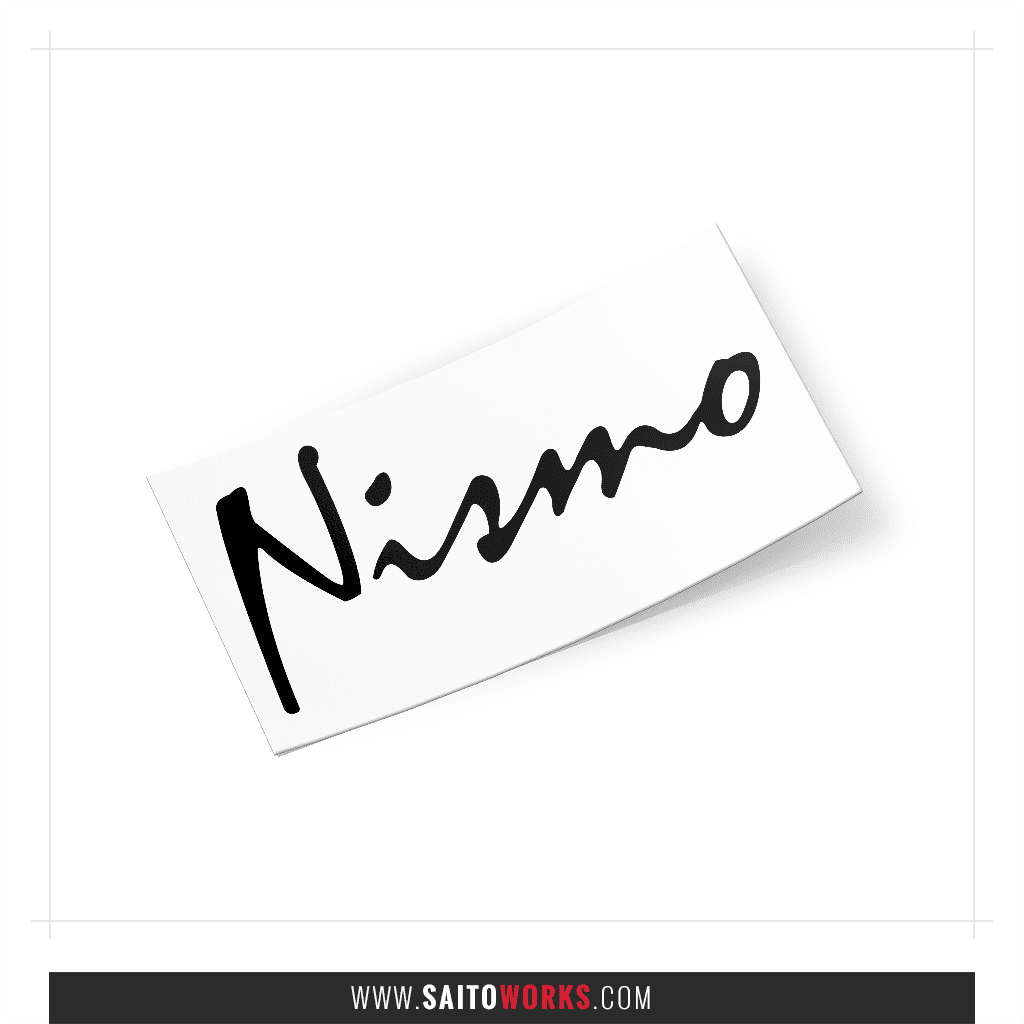 Nismo Script Retro Logo Sticker SaitoWorks