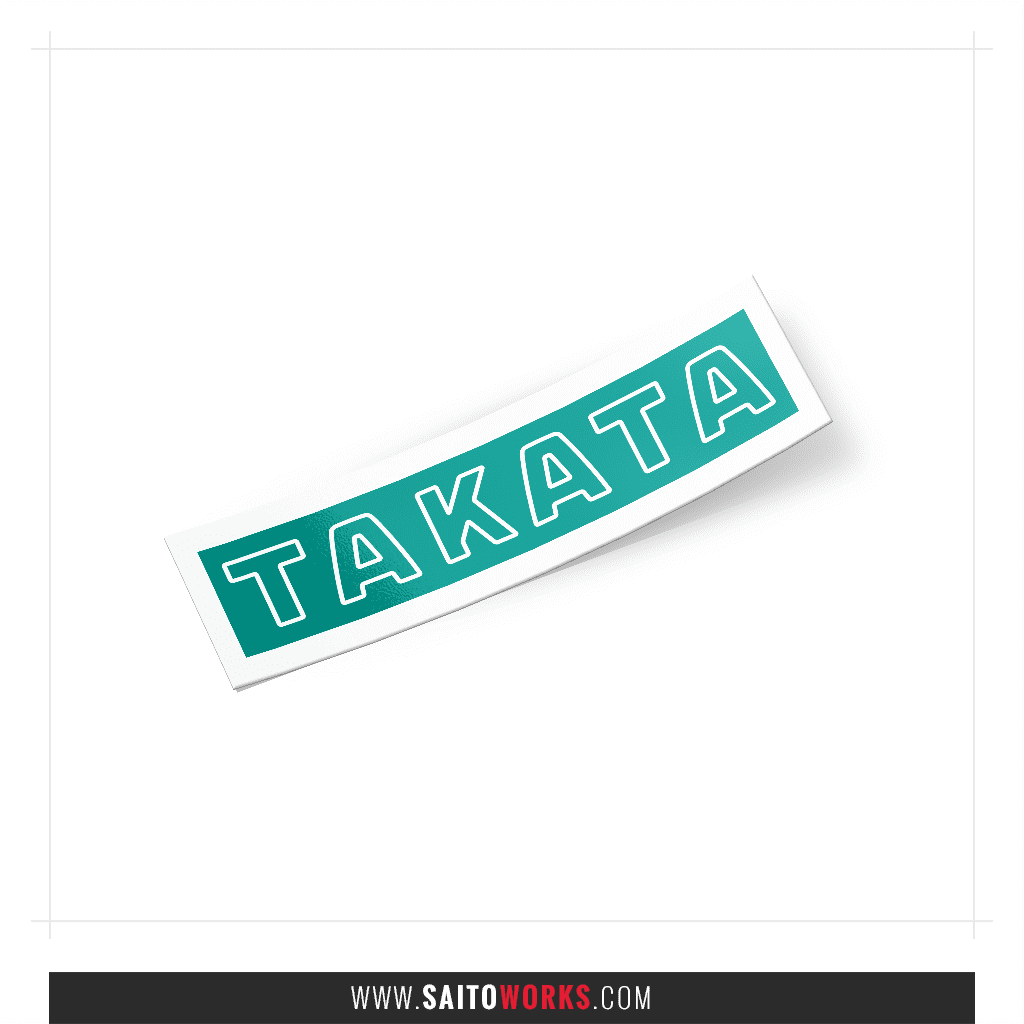 Takata Original Logo Decal Sticker SaitoWorks