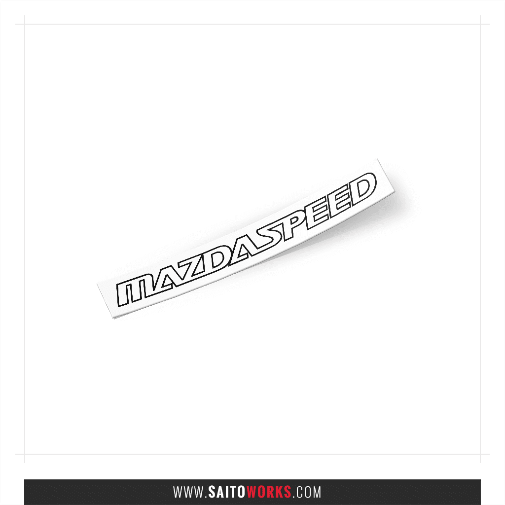 MAZDASPEED ‘Full Logo' Emblem Sticker SaitoWorks