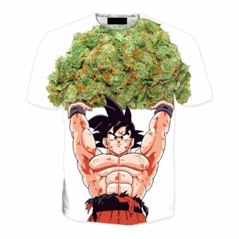 Dragon Ball Goku Ganja Weed Marijuana Spirit Bomb TShirt