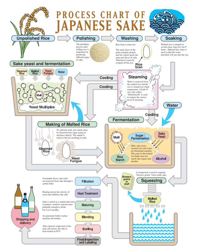 Sake Process Chart Sake Culture