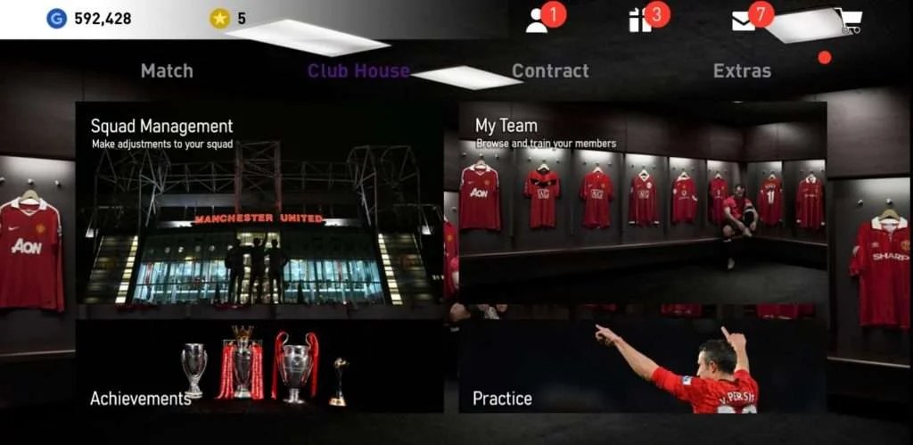 Iconic Manchester United Patch eFootball PES 2021 Mobile v5.3.0