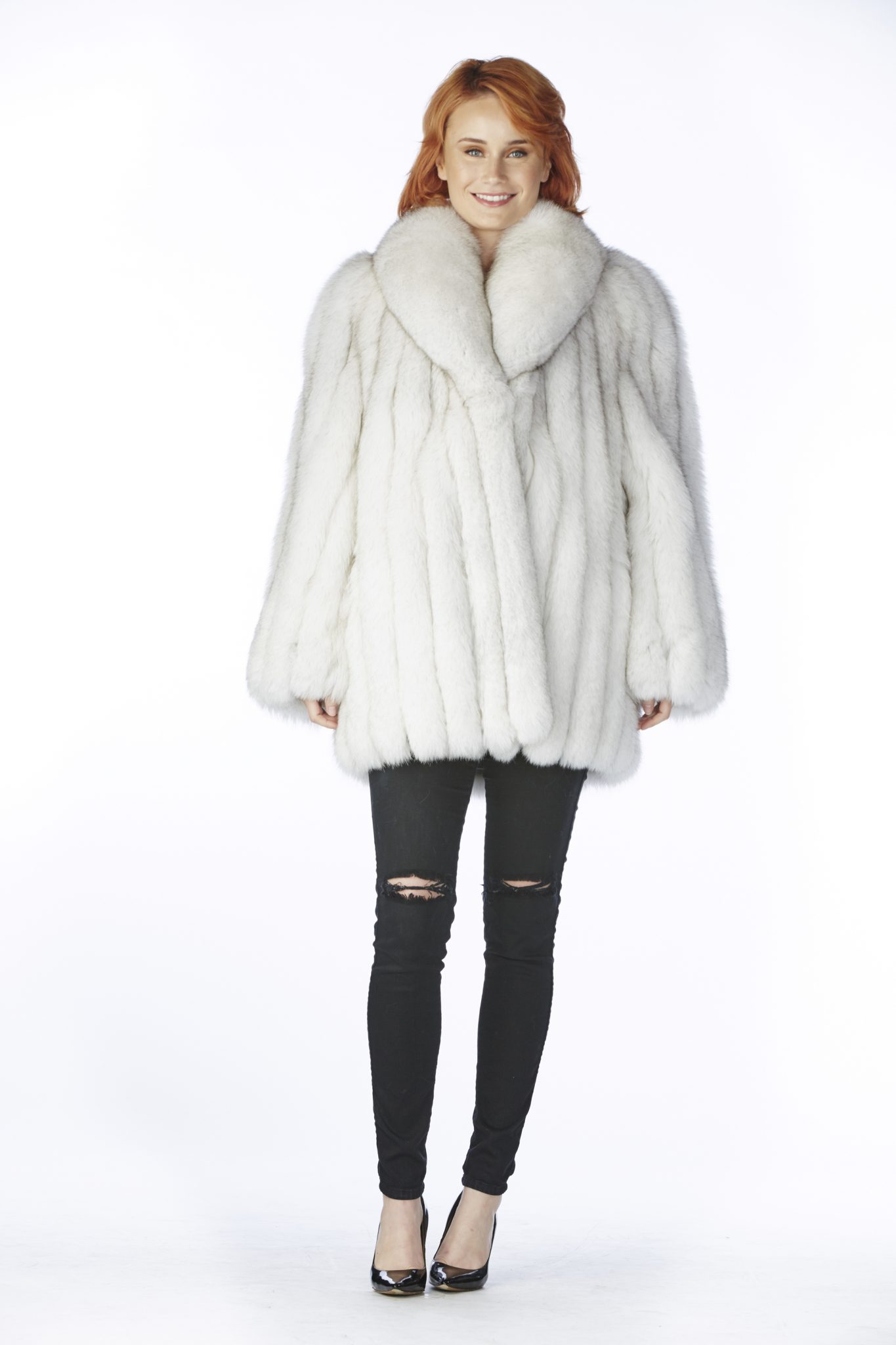 BLUE FOX JACKET Sakowitz Furs