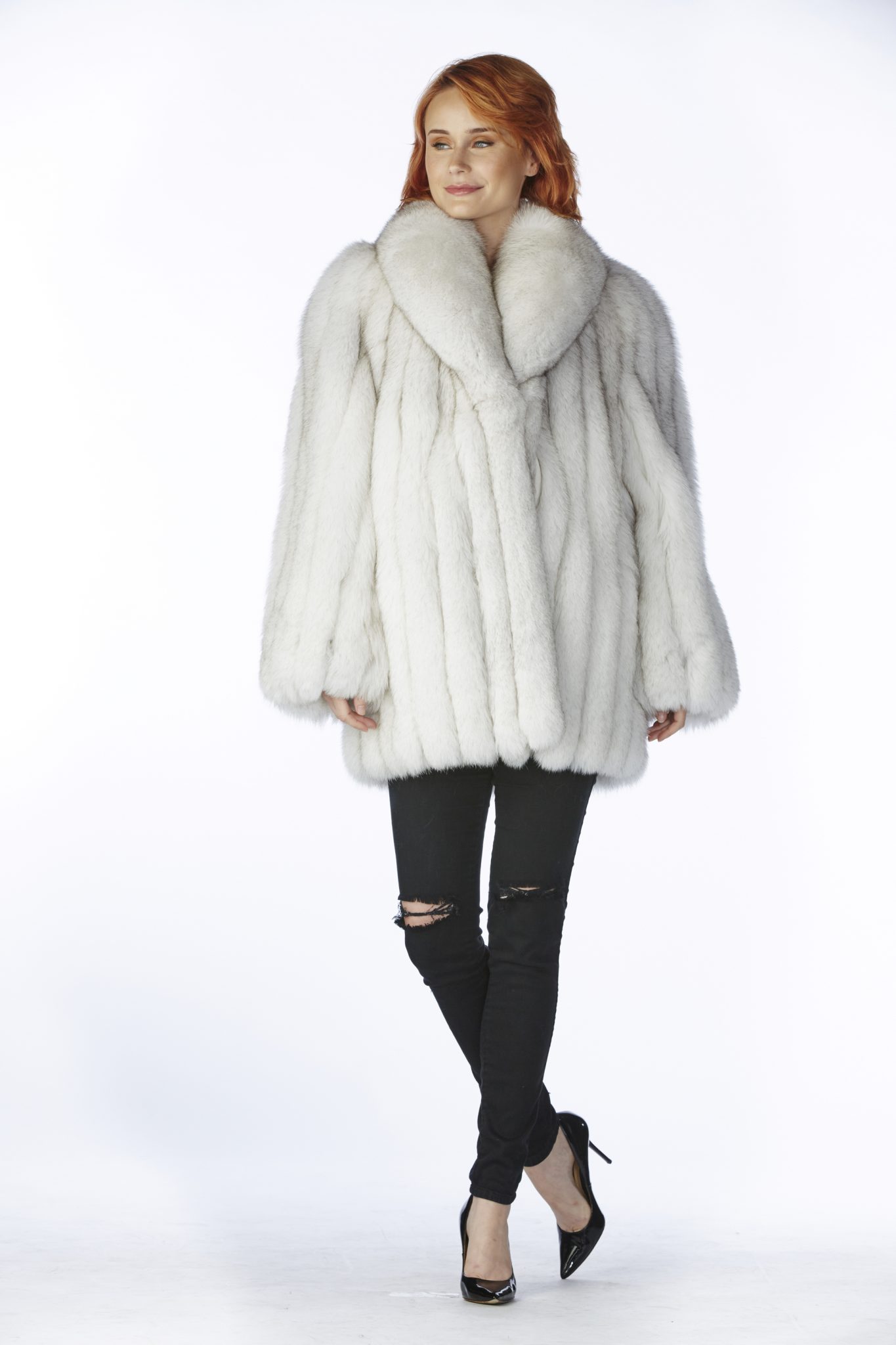 BLUE FOX JACKET Sakowitz Furs