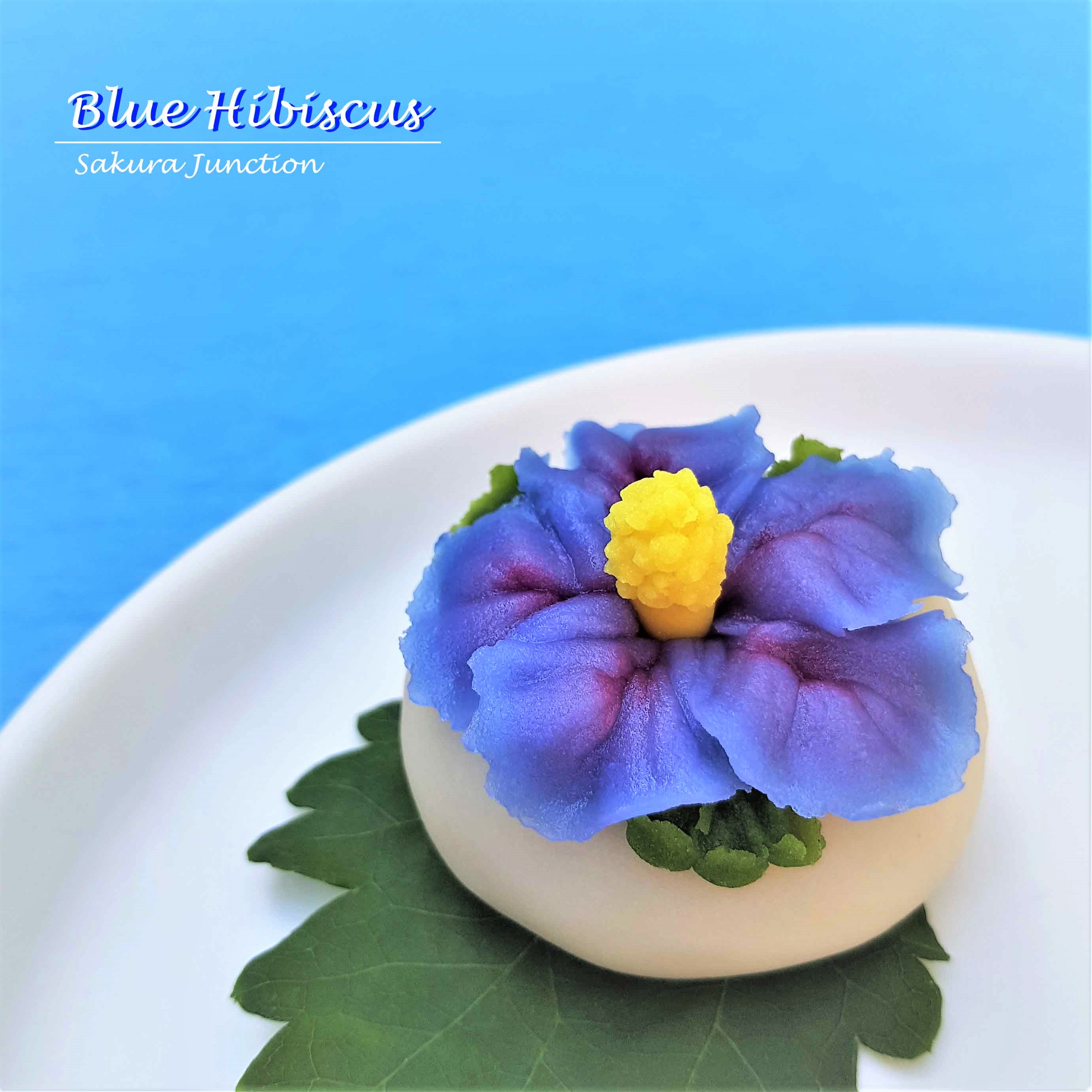 Blue Hibiscus Wagashi Japanese sweets dessert food London Sakura Junction