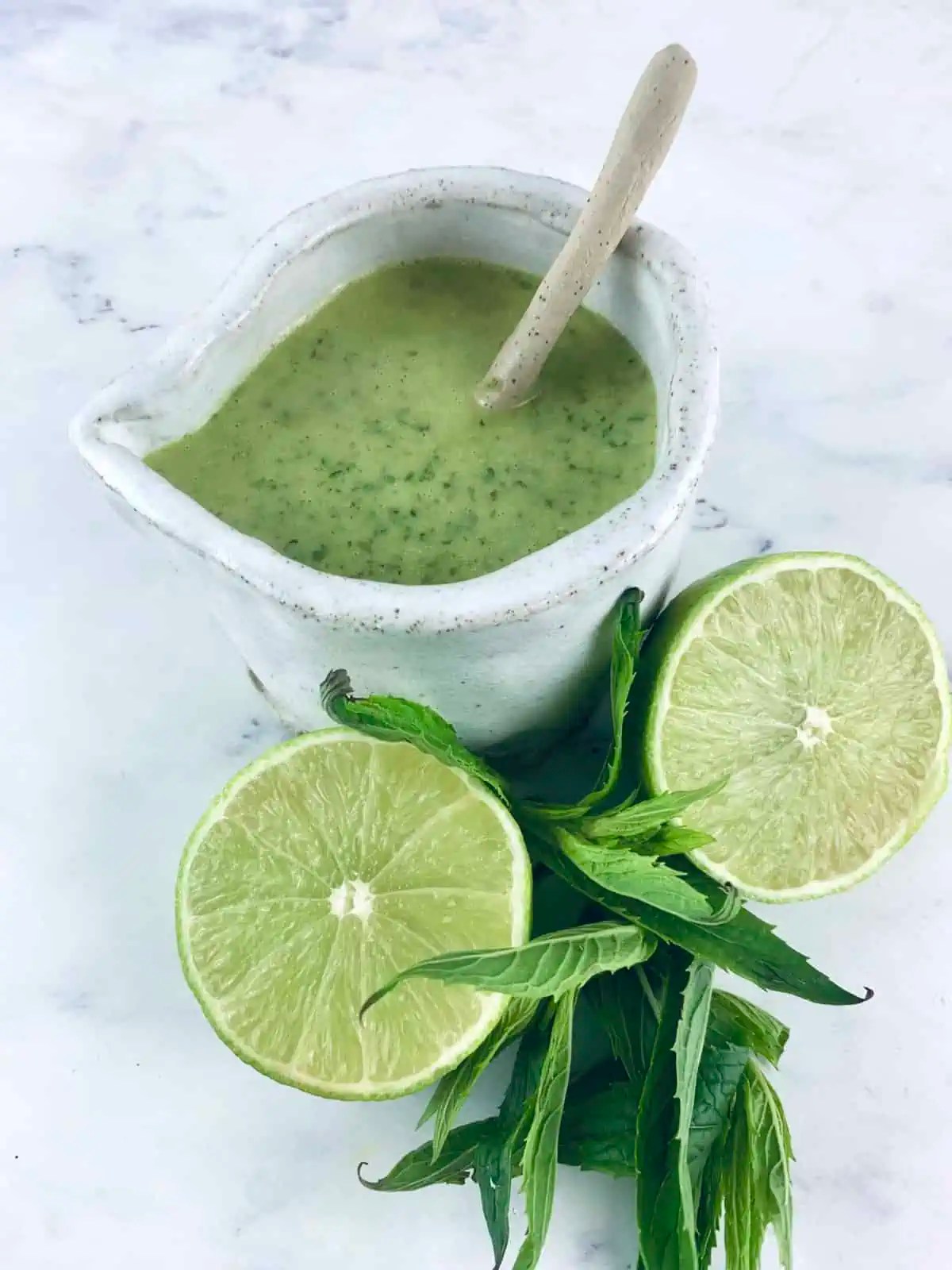 Refreshing Mint Lime Dressing Salads with Anastasia