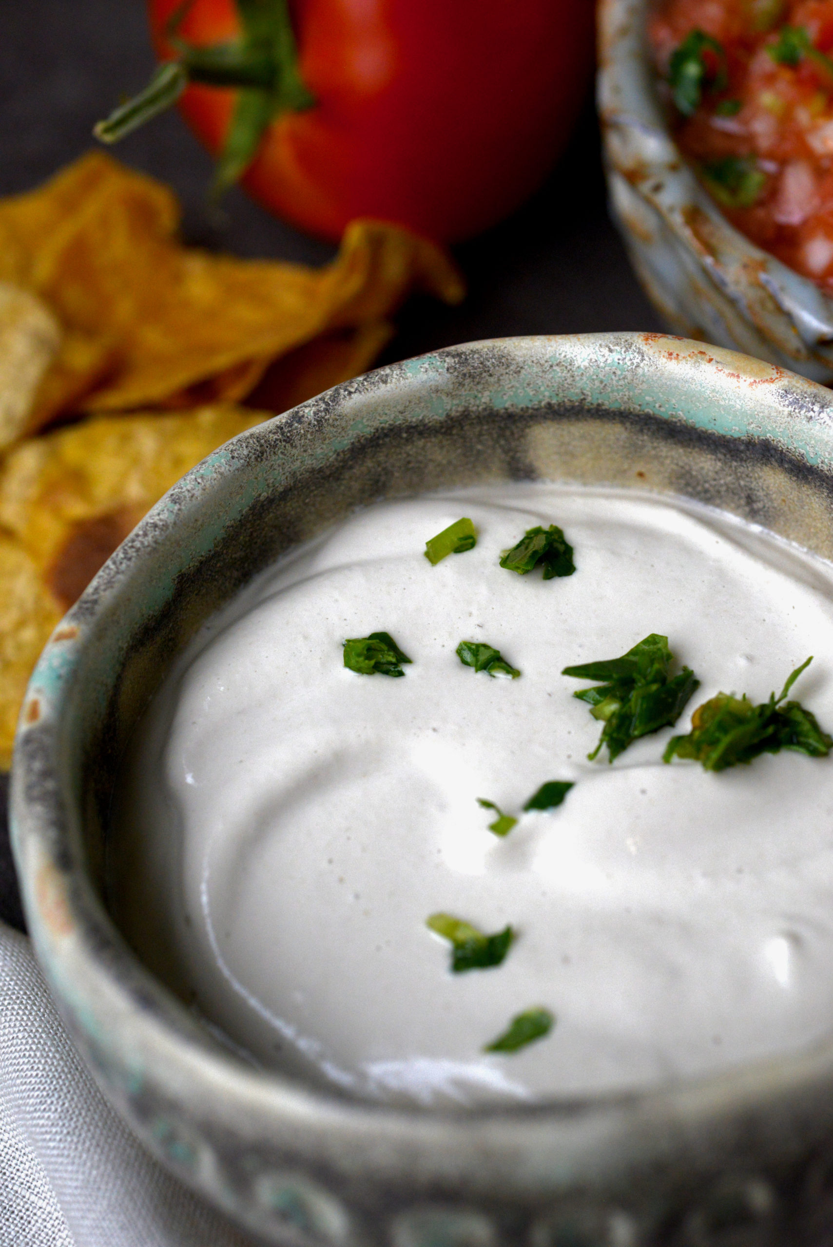 3Ingredient Vegan Sunflower Seed Sour Cream Salad Therapy