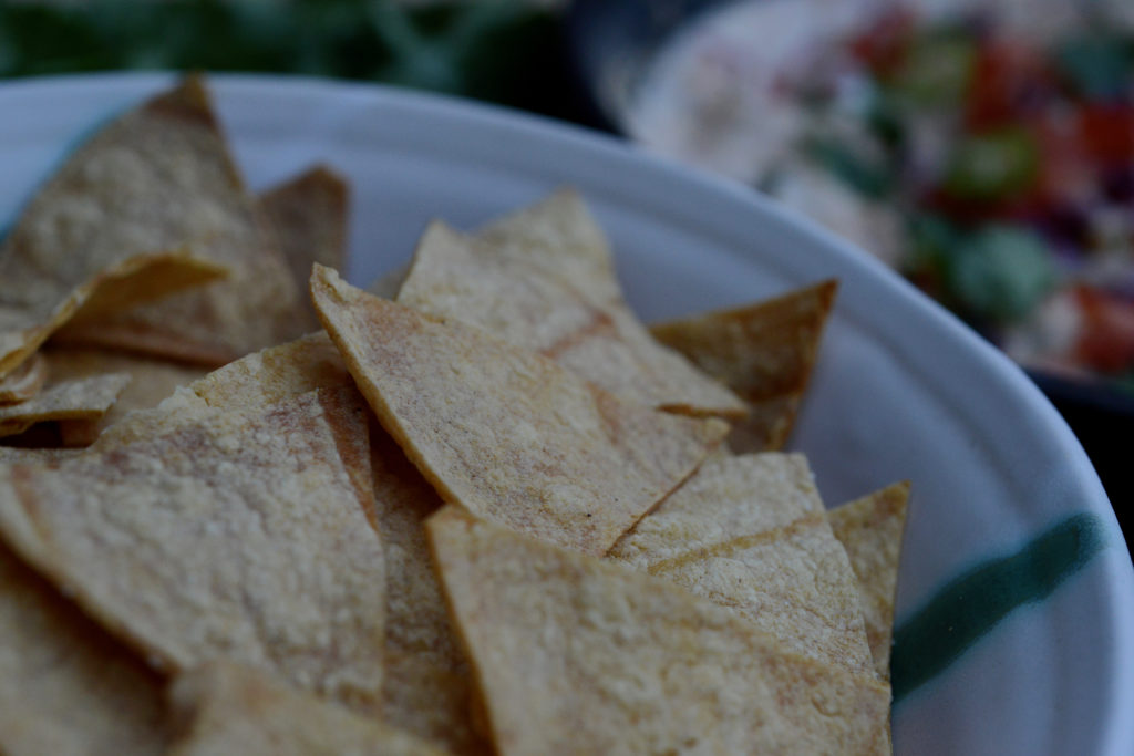 OilFree OvenBaked Tortilla Chips Salad Therapy