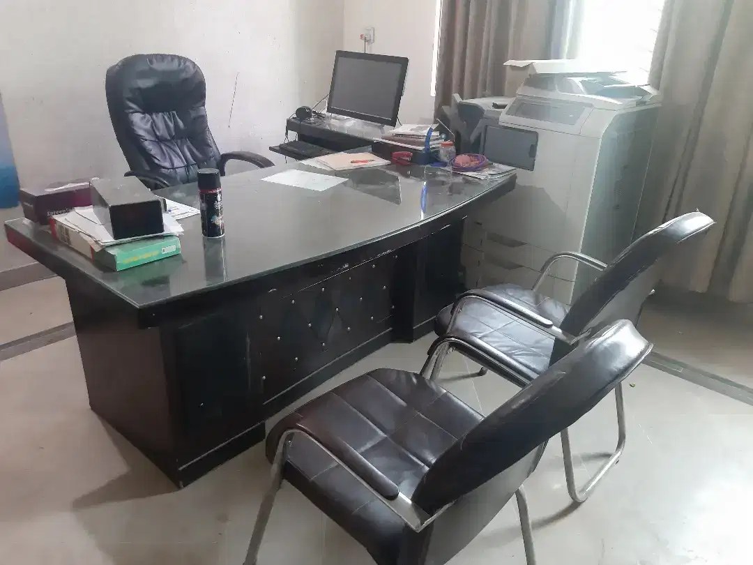 Sofa, chairs, table, computer table, Office Furniture Complete Set