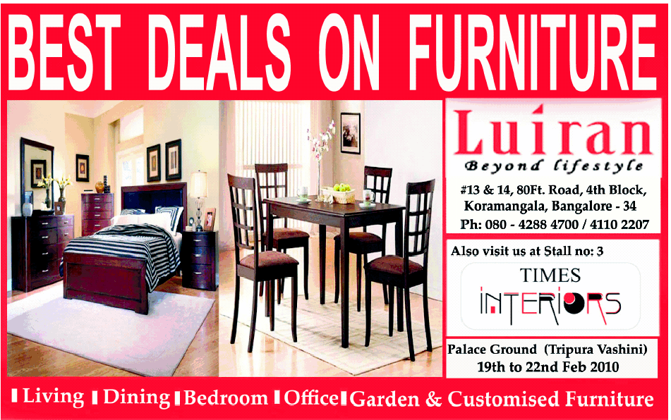 Luiran Get the Best Deals on Furniture / Bangalore SaleRaja