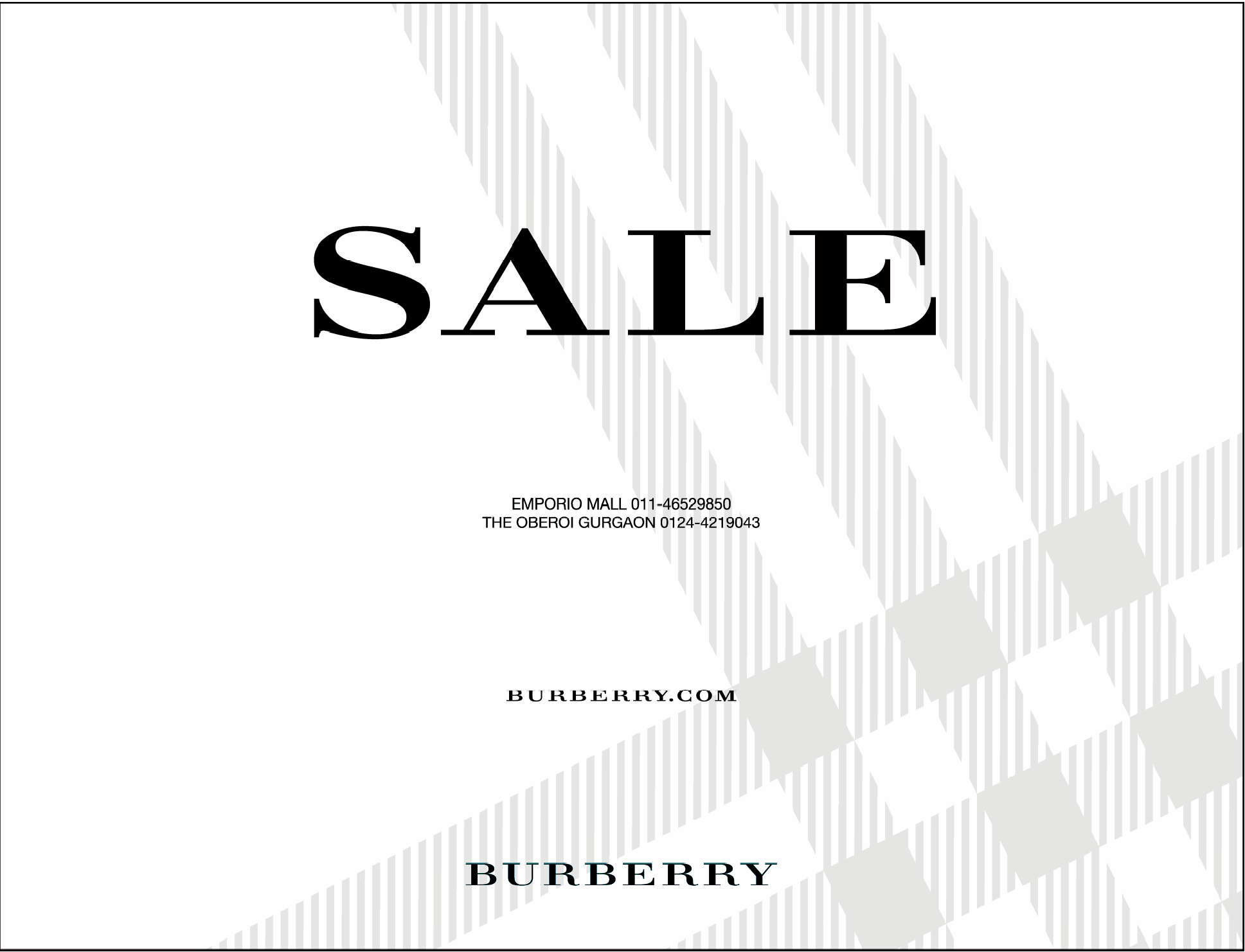 Burberry Sale / New Delhi SaleRaja