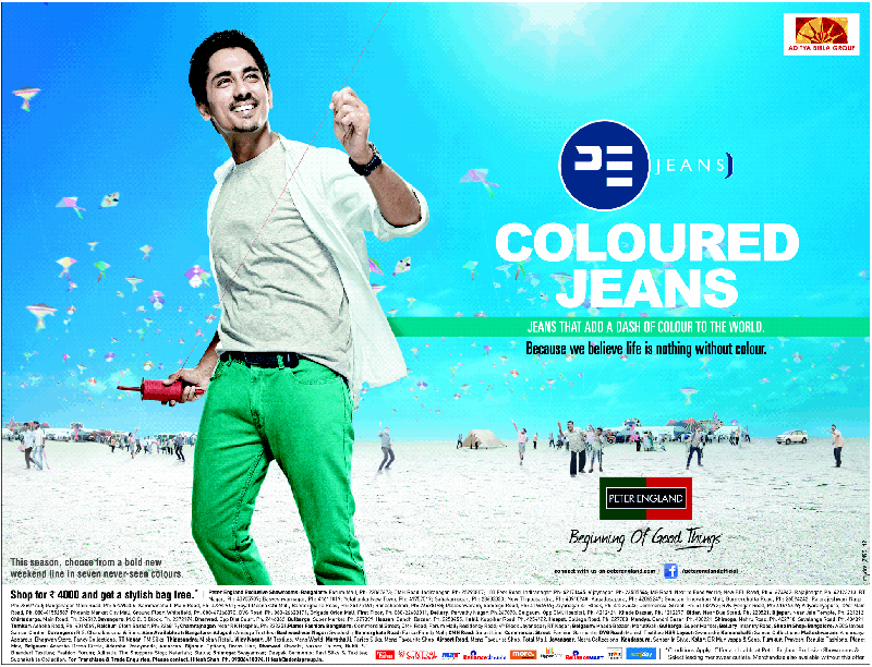 Peter England Jeans Get Stylish Bag Free / Bangalore SaleRaja