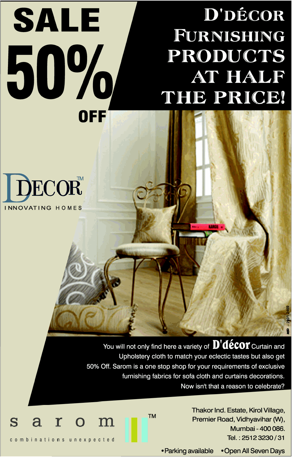 D Decor Furnishings Sale 50 Off / Mumbai SaleRaja