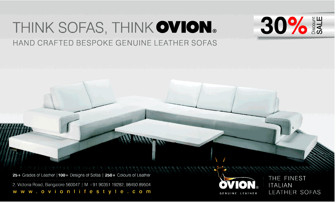 Ovion Sofas Clearance Sale / Bangalore SaleRaja